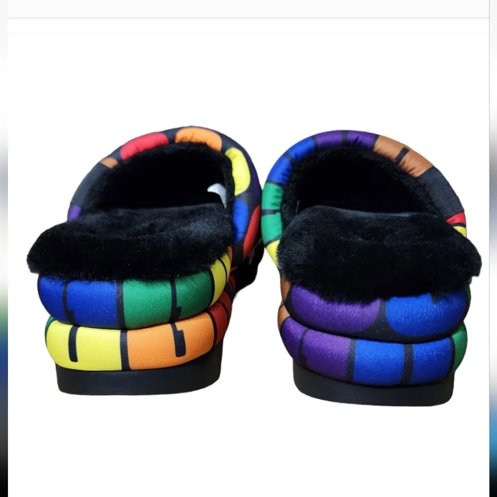 UGG Pride Logo Maxi Slide Shoes Multicolor Size 8 New